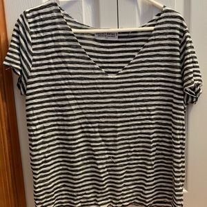 Project Social T V-neck Striped T-shirt